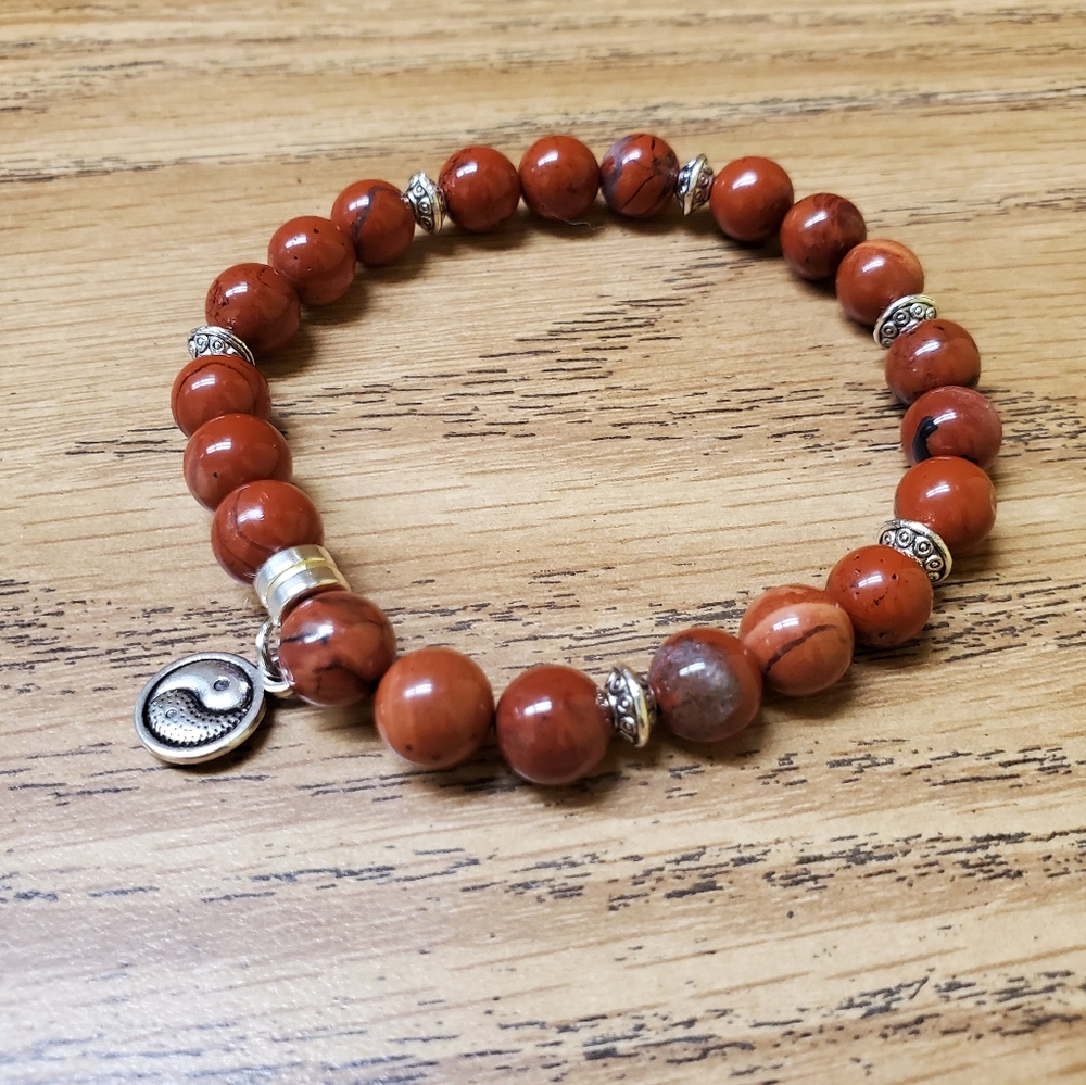Red Jasper Gemstone Bracelet